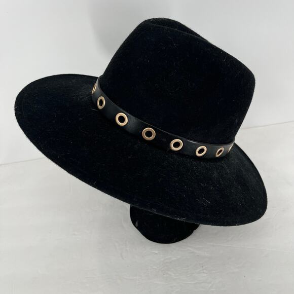 All Saints Black Hat with Gold Accents - Picture 5 of 13